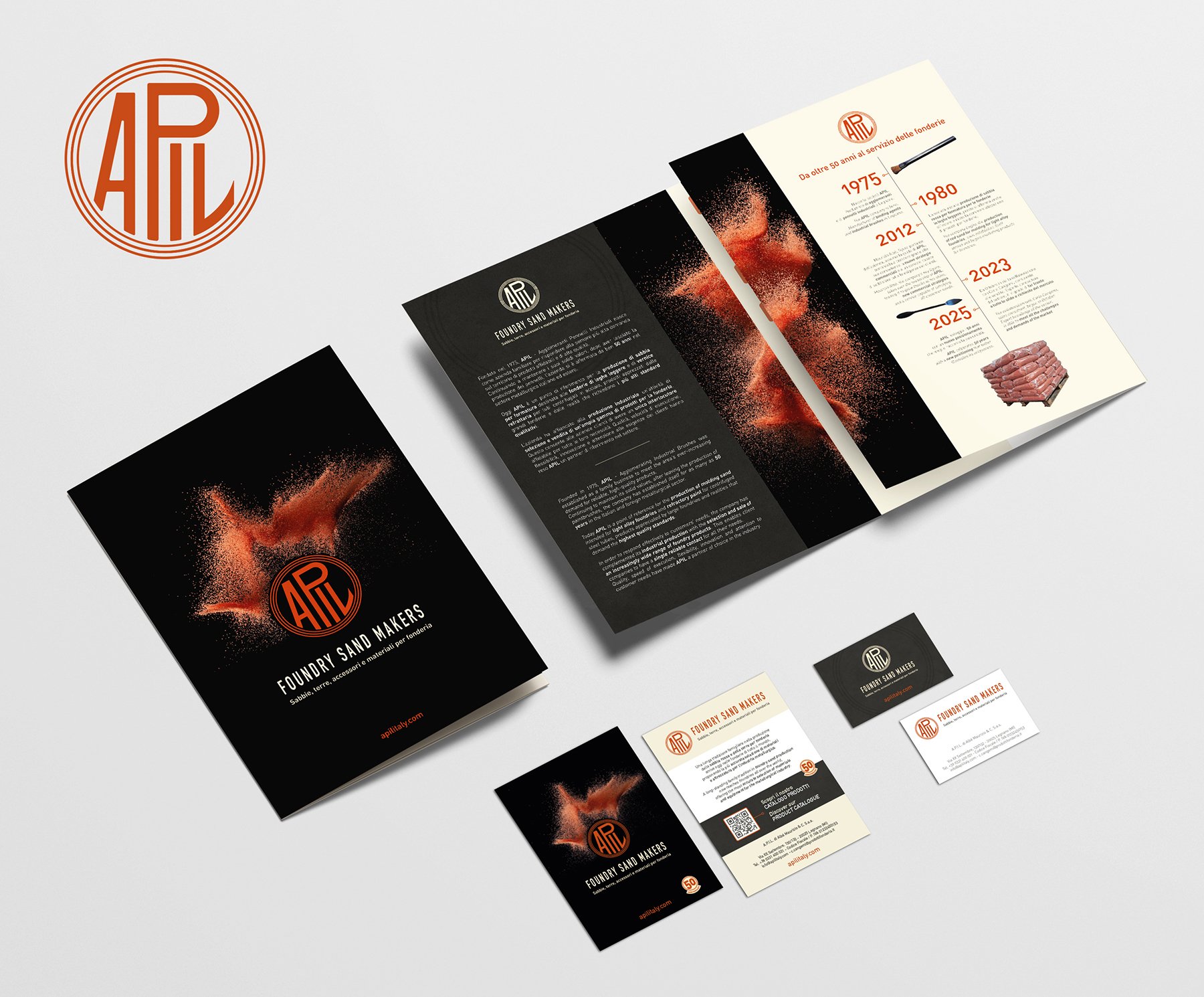 brochure e biglietti da visita APIL